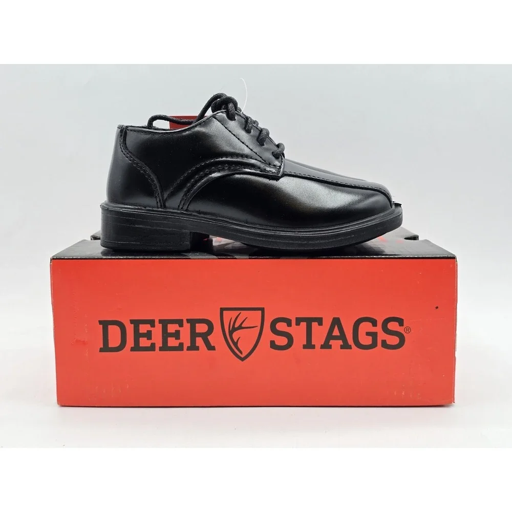 Deer Stags‎ Boy's Ace Oxford Gabe Dress shoes Loafers, Black, 7.5 M Toddler